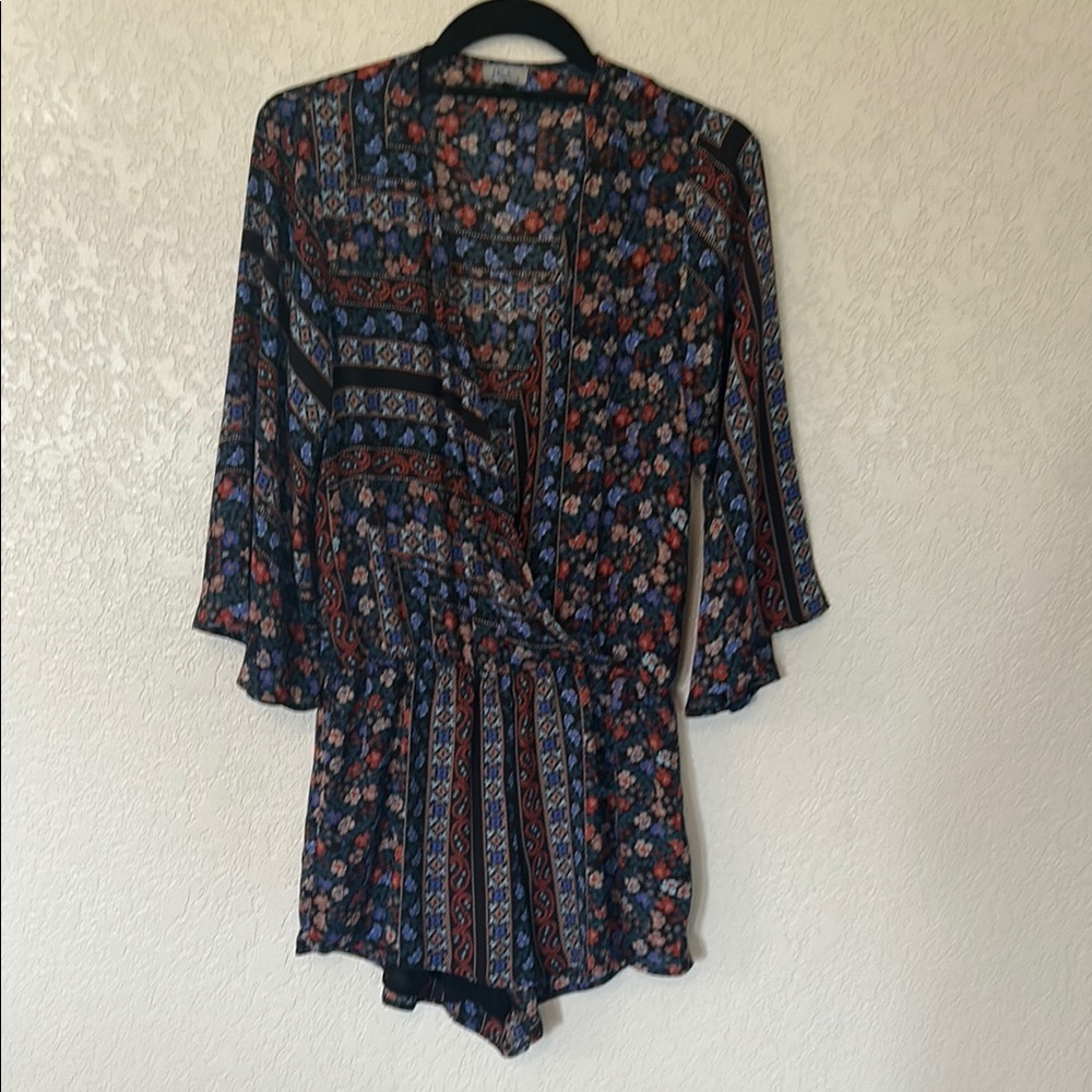 Abbeline Chiffon Floral Romper